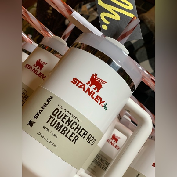 New In Hand Stanley H2.0 Mistletoe Twist Limited Edition 40oz Quencher Tumbler - Picture 4 of 5